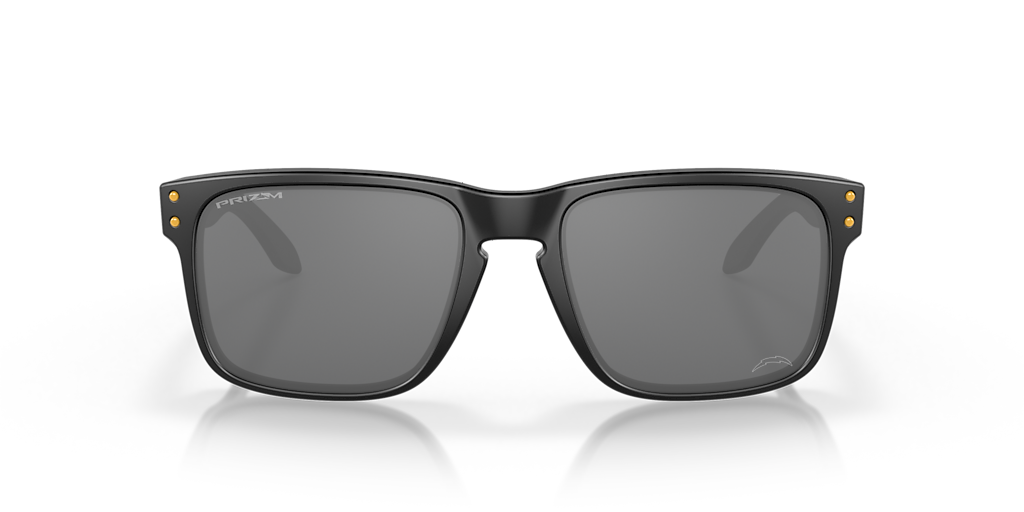 OAKLEY OO9102 Los Angeles Chargers Holbrook Matte Black - Man Sunglasses, Prizm Black Lens