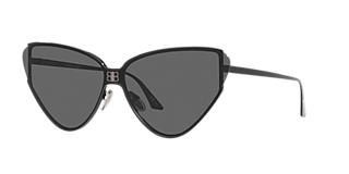 Balenciaga BB0132S XL (53 - 20) with Grey lenses and Black