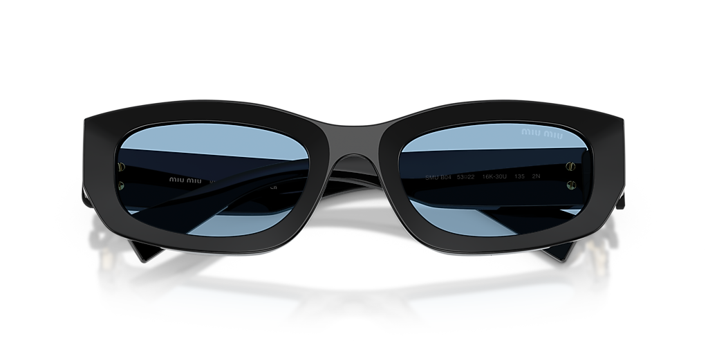 Miu Miu dark navy blue sunglasses runway VMU 11X Miu Miu - Miu Miu Eyewear Collection Sunglasses  main image 4