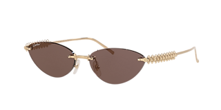 Cartier CT0501S M (54 - 20) with Grey lenses and Gold frame Cartier CT0501S M (54 - 20) with Grey lenses and Gold frame