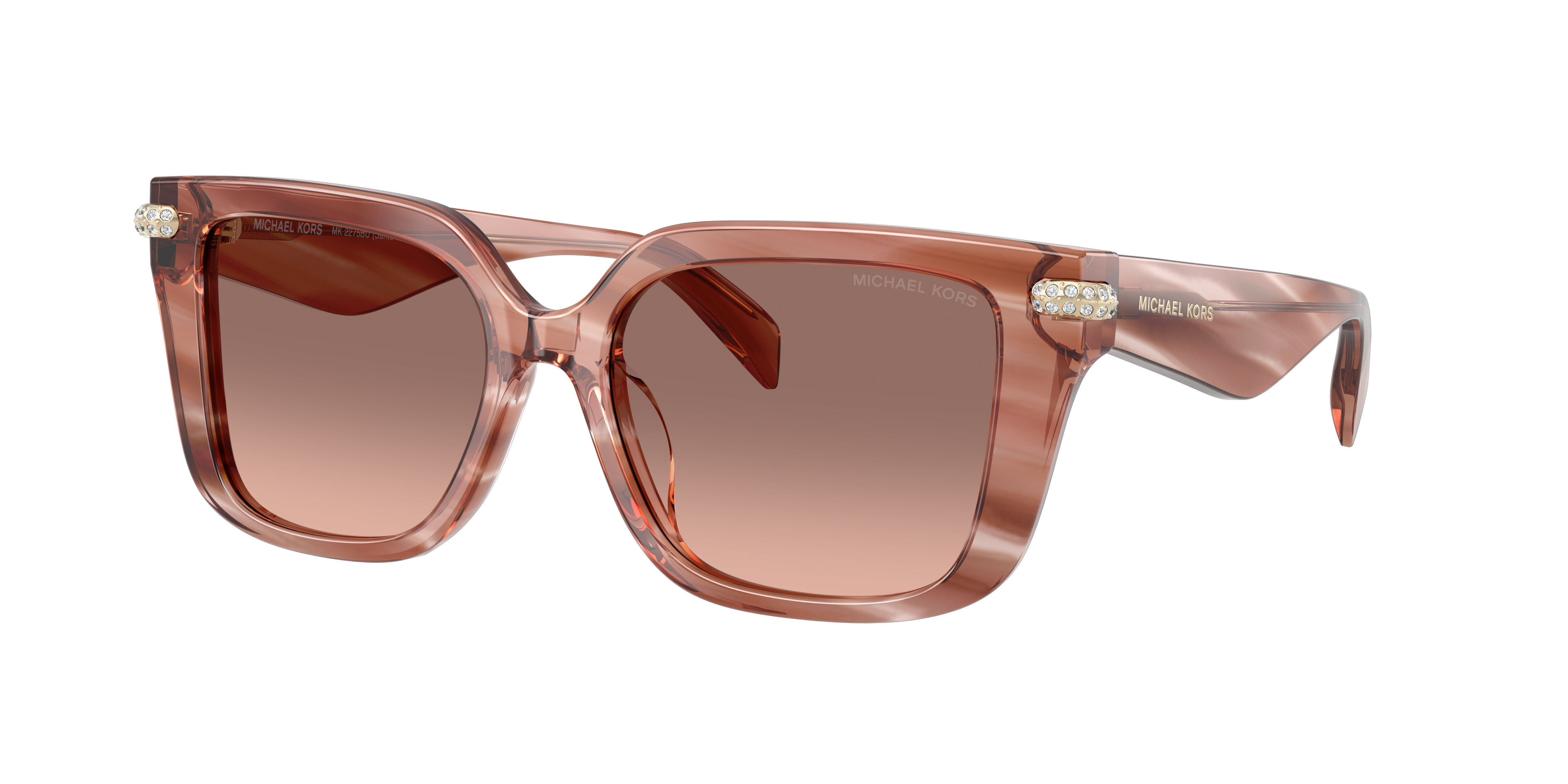 Michael Kors Santo Domingo L (54 - 17) with Brown lenses and Pink