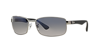 RAY-BAN RB3478 Gunmetal - Men Sunglasses, Blue/Grey Lens