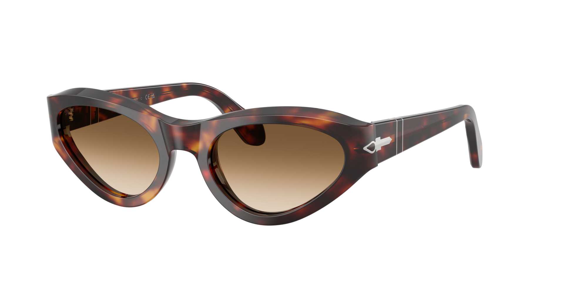 Persol Woman Sunglass PO0052S -  Frame color: Havana, Lens color: Clear Gradient Brown