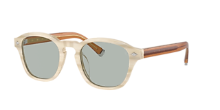 Brunello Cucinelli BC2004ST S (52 - 19) with Blue lenses and Gold