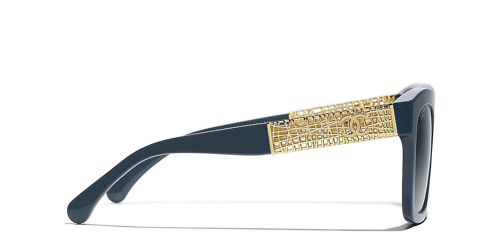 CHANEL Square Sunglasses CH5533 Blue Grey - Women Luxury Sunglasses, Blue Lens