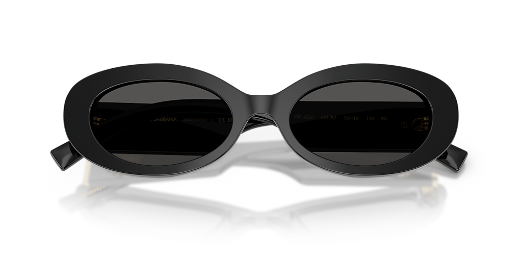Dolce&Gabbana DG4537 S (53 - 19) with Grey lenses and Black frame