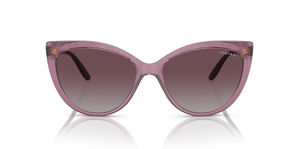 VOGUE EYEWEAR VO5484S Transparent Purple - Woman Sunglasses, Polar Grey Gradient Violet Lens
