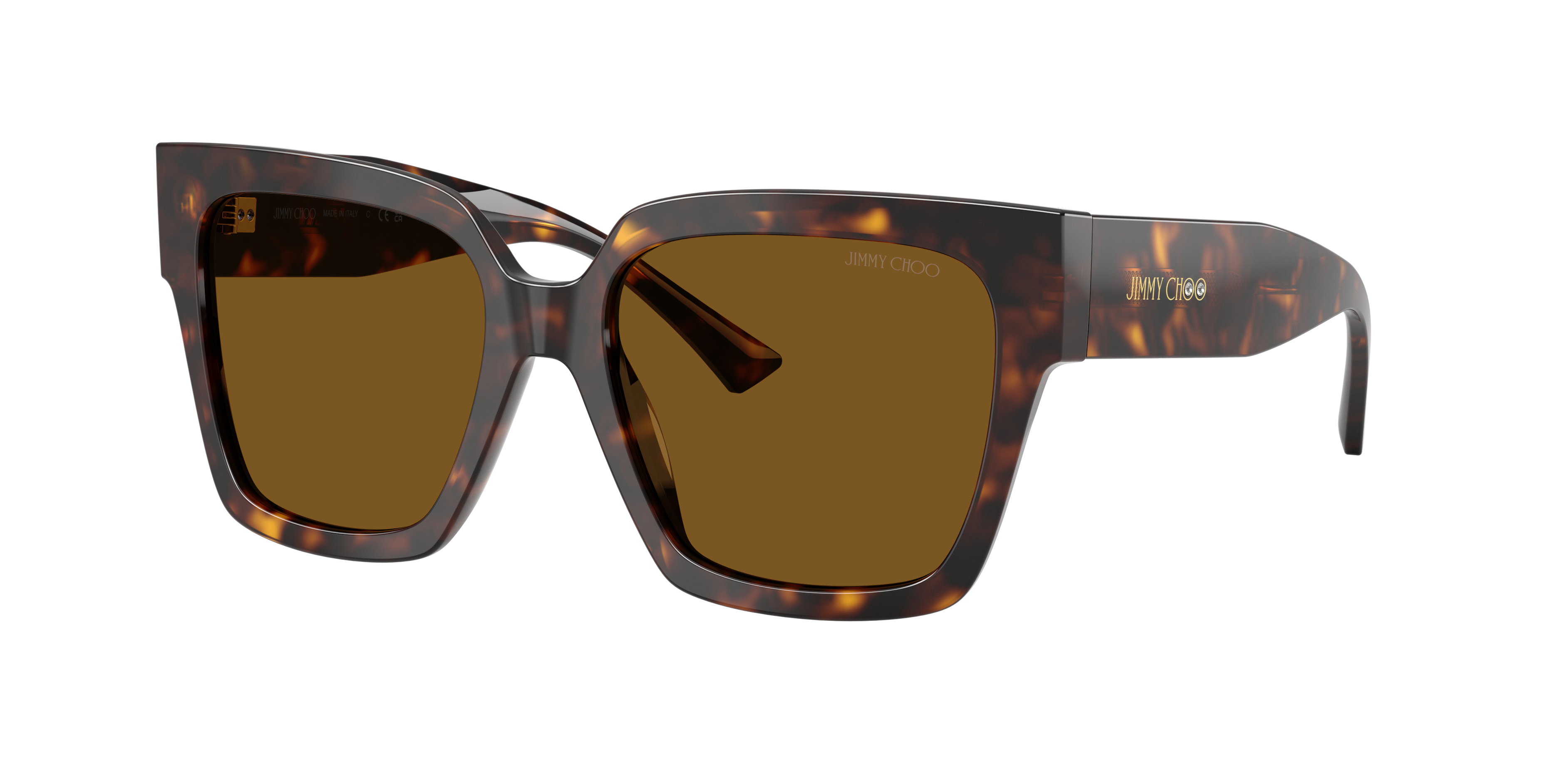 Jimmy Choo Woman Sunglass JC5047B -  Frame color: Havana, Lens color: Polarized Brown