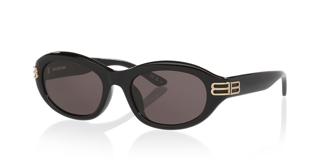 Balenciaga BB0434SK XL (55 - 20) with Grey lenses and Black frame