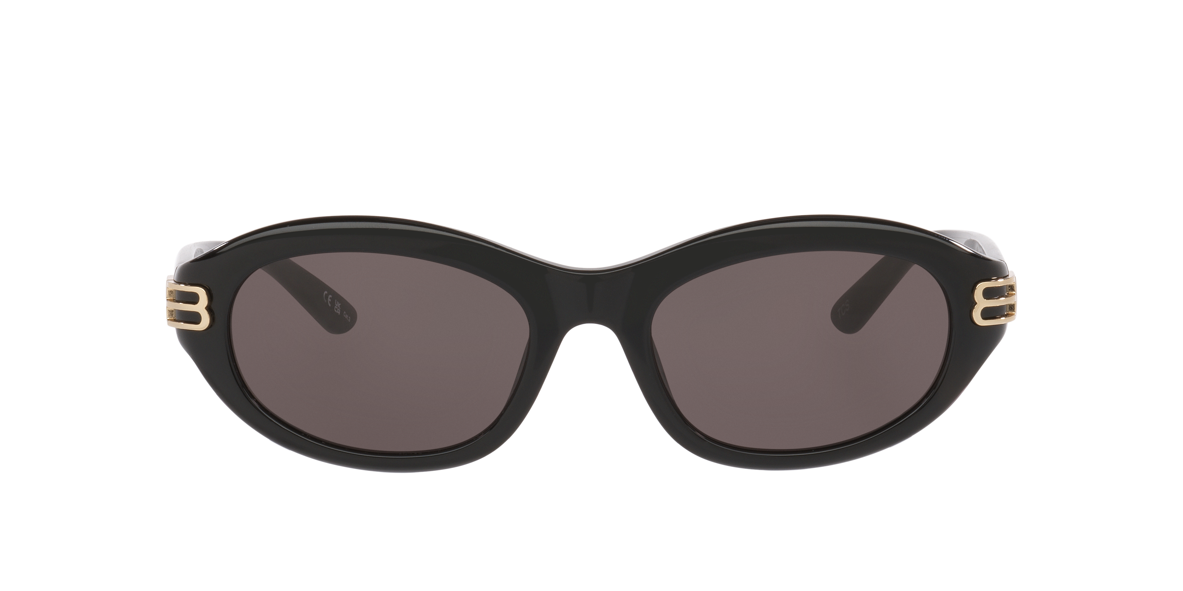 Balenciaga BB0434SK XL (55 - 20) with Grey lenses and Black frame