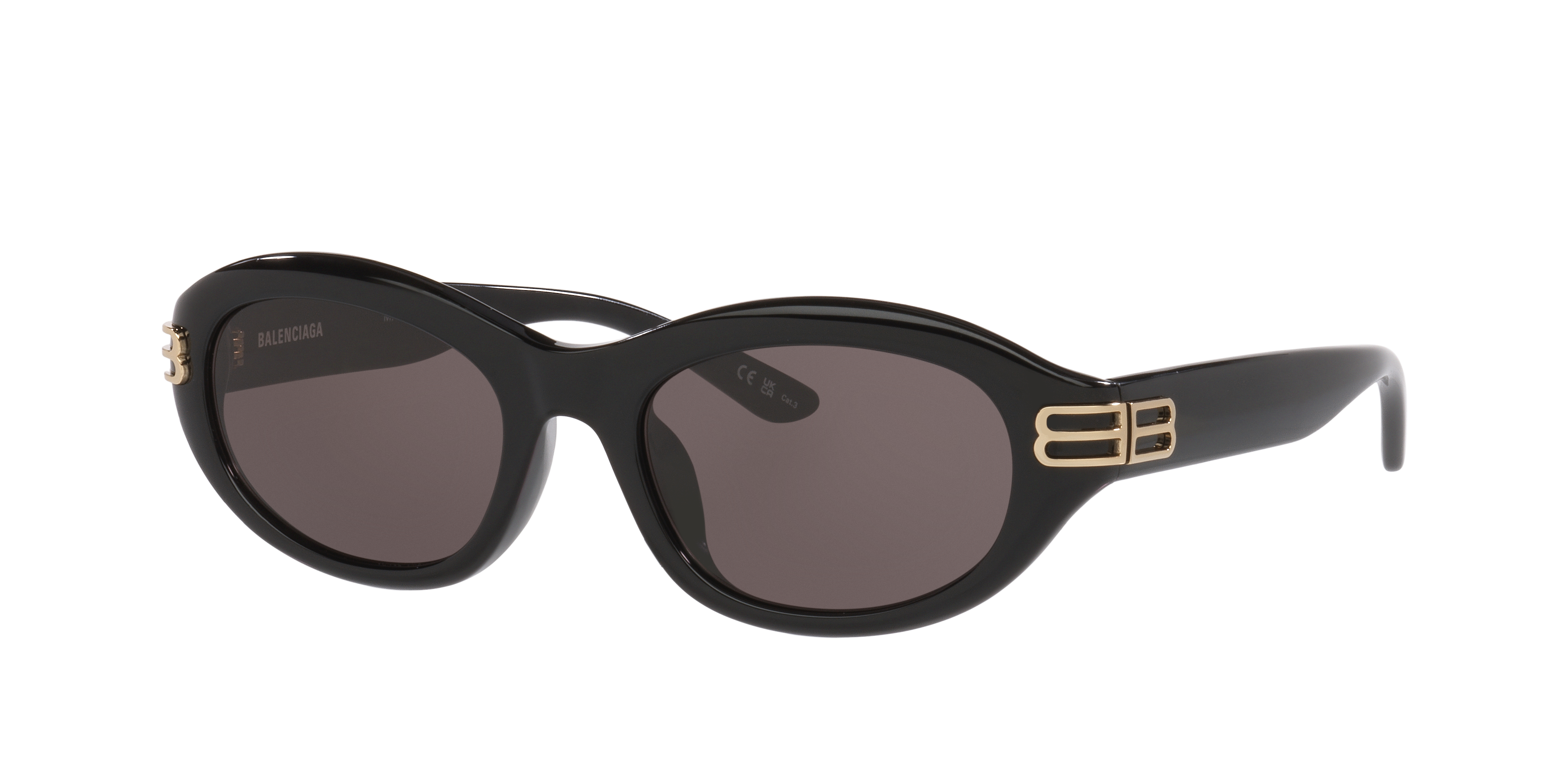 Balenciaga BB0434SK XL (55 - 20) with Grey lenses and Black frame