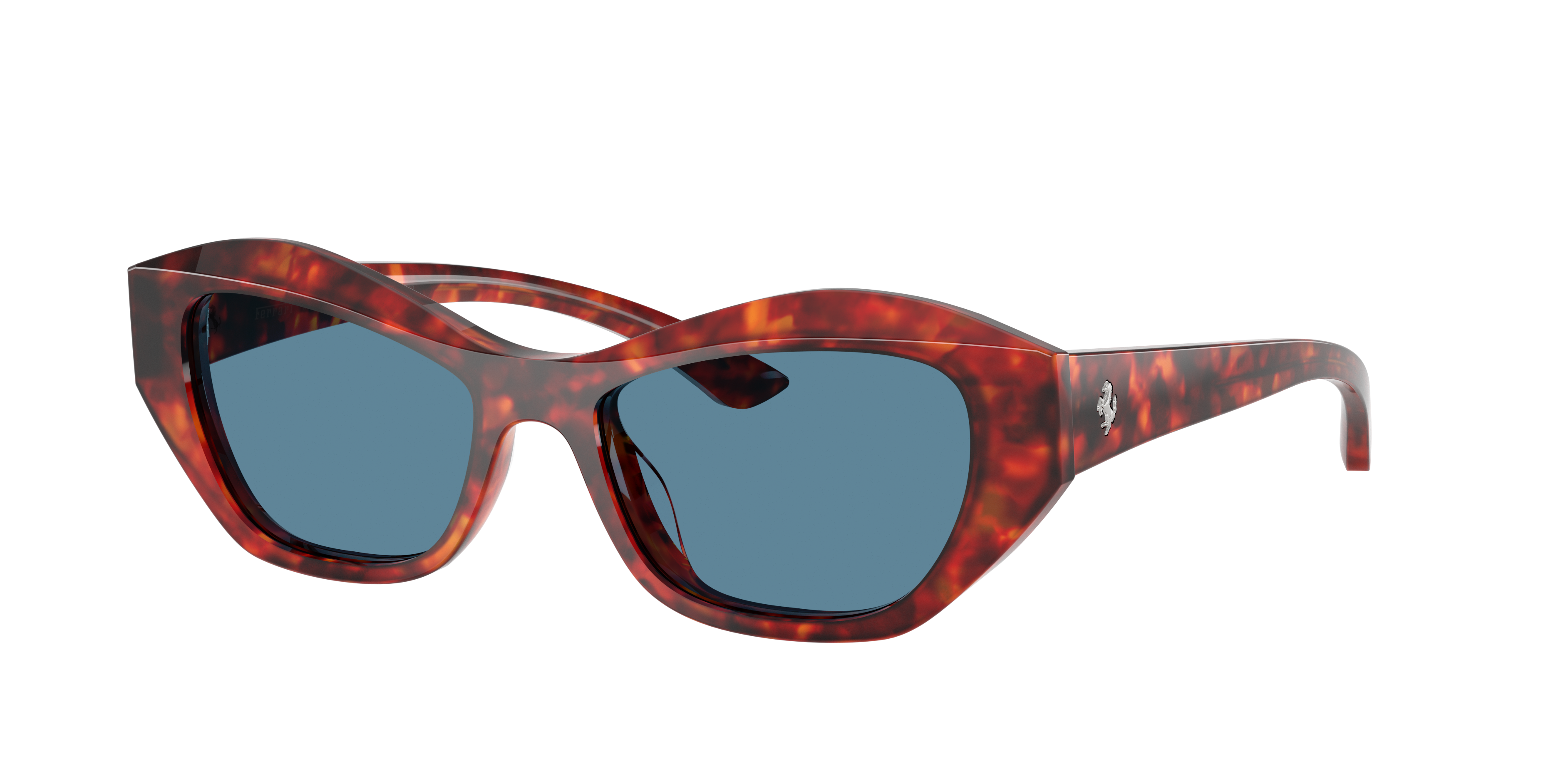 Ferrari Woman Sunglass FH2022U -  Frame color: Havana Red, Lens color: Polarized Blue