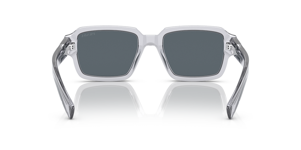 Prada PR 02ZSF M (54 - 19) with Blue lenses and Grey frame