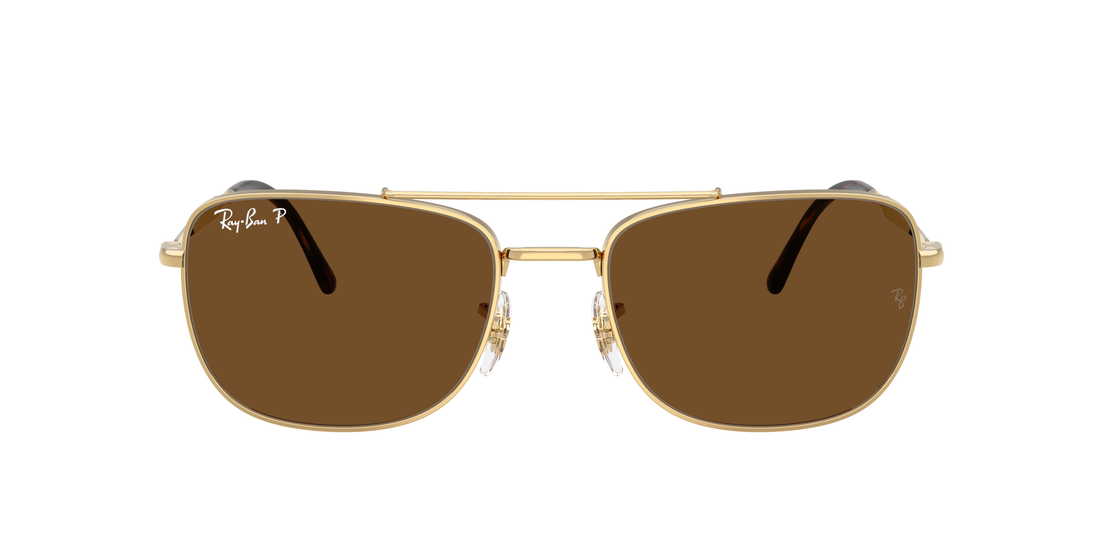 Ray-Ban RB3755 XXL (59 - 19) with Brown lenses and Gold frame