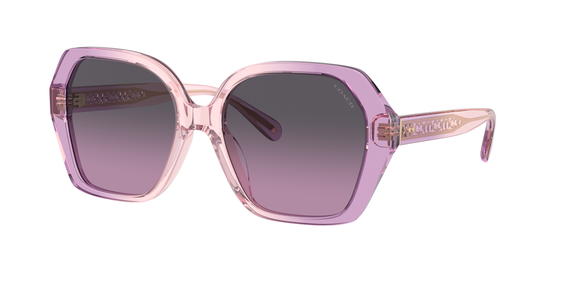 Coach Women\'s Rose-Tinted Sunglasses Coach C9204 HC8343 5552U7 Sunglasses Women main image 2