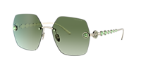 GIORGIO ARMANI AR6123B Pale Gold - Women Sunglasses, Gradient Green Lens