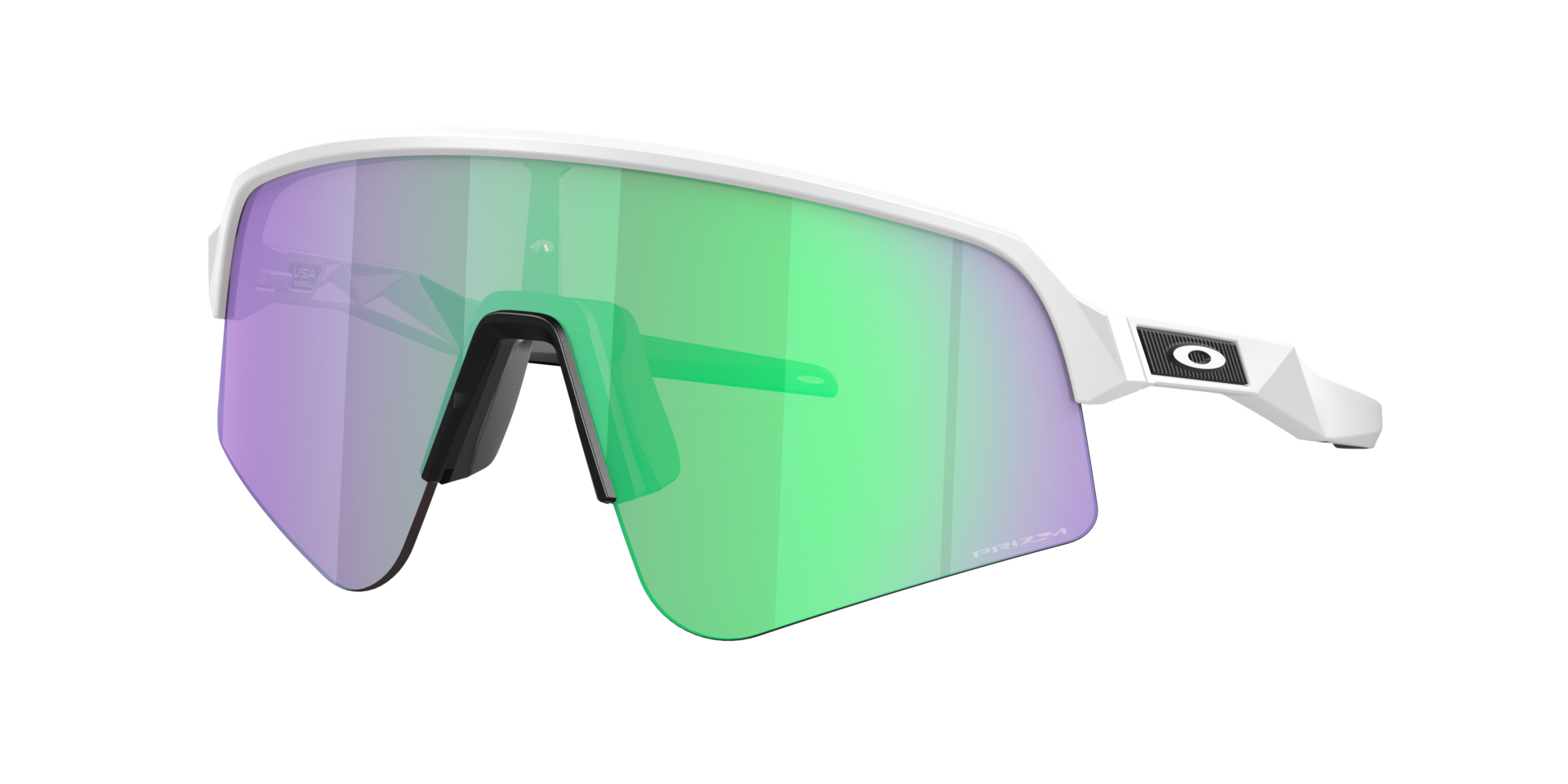 Oakley Man Sunglass OO9465 Sutro Lite Sweep - Frame color: Matte White, Lens color: Prizm Road Jade