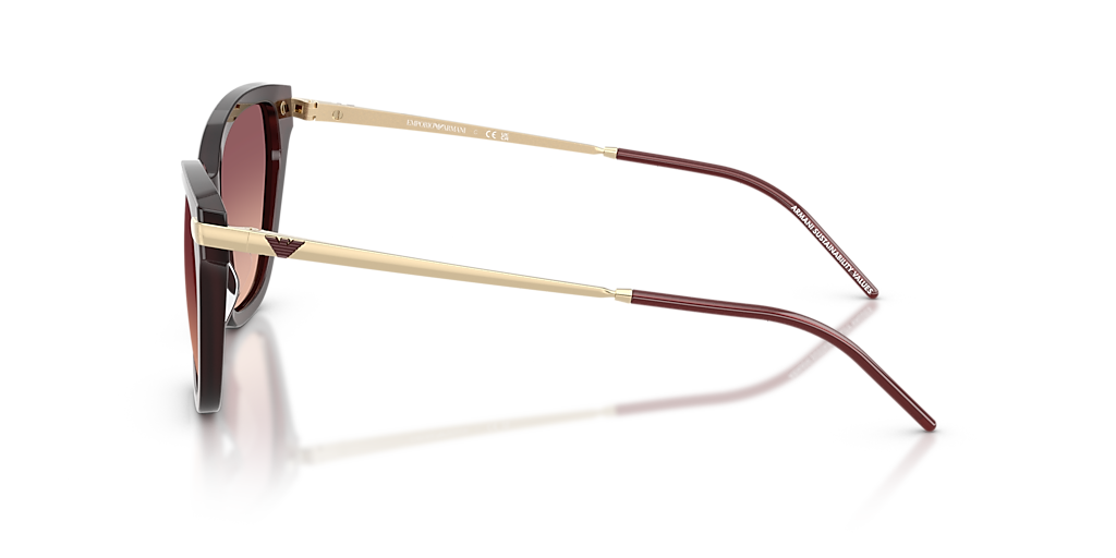 EMPORIO ARMANI EA4251 Shiny Opal Bordeaux - Women Sunglasses, Pink Gradient Violet Lens