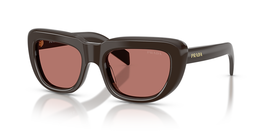Prada PR D07S S (53 - 20) with Brown lenses and Brown frame