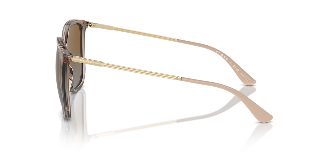 VOGUE EYEWEAR VO5564S Transparent Brown - Women Sunglasses, Grey Gradient Brown Polarized Lens