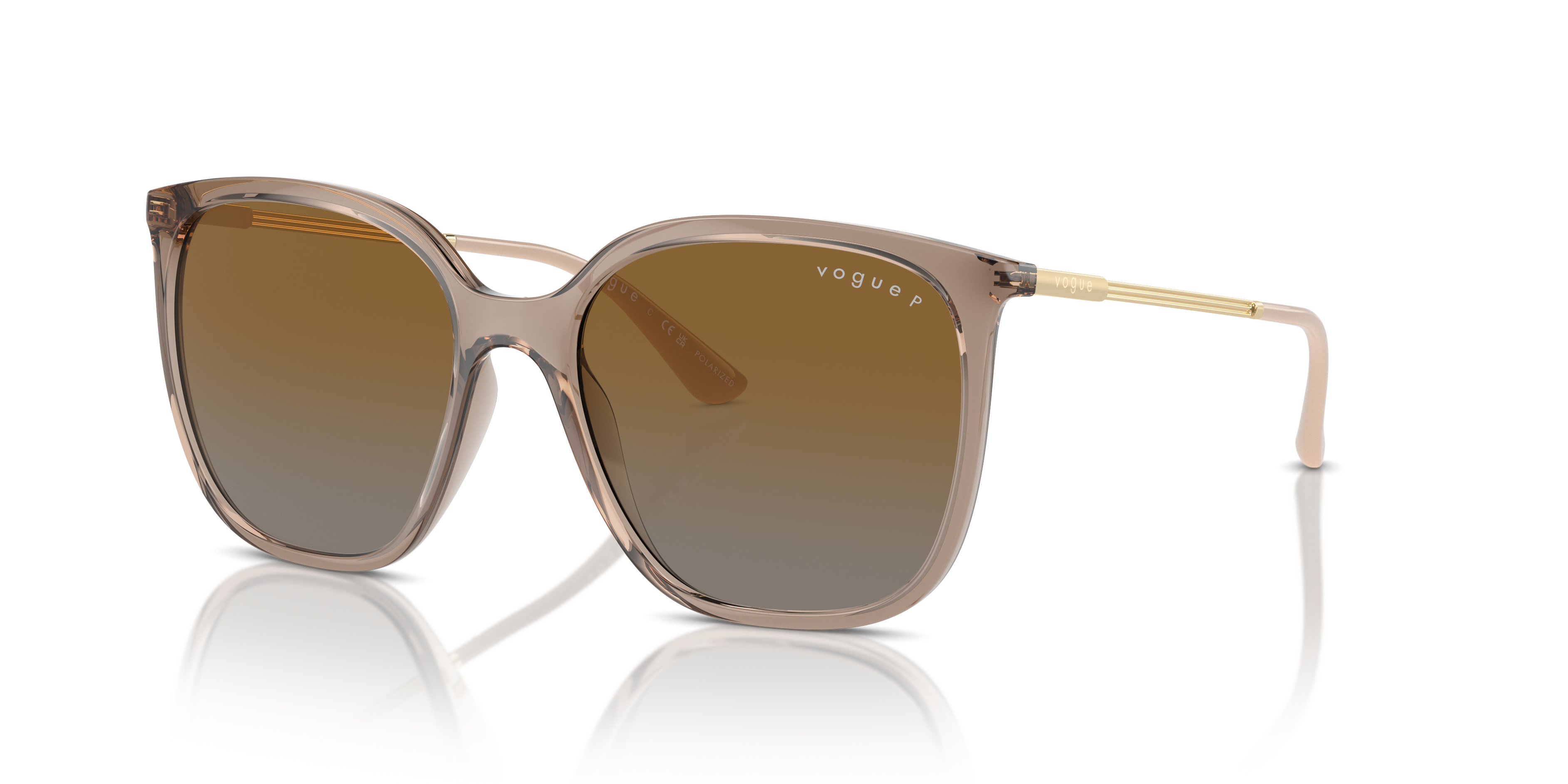 Vogue Eyewear VO5564S M (54 - 17) with Grey lenses and Brown frame |  Sunglass Hut®, image size:3768x1884