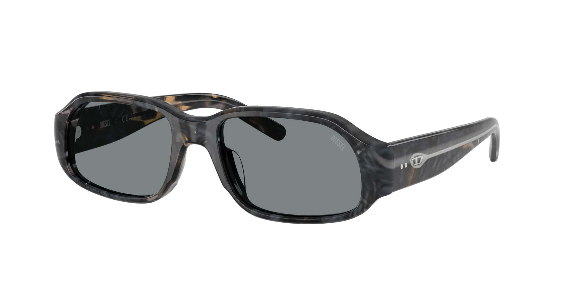 Diesel Unisex Sunglass DL2009U -  Frame color: Brown/Grey Havana, Lens color: Grey