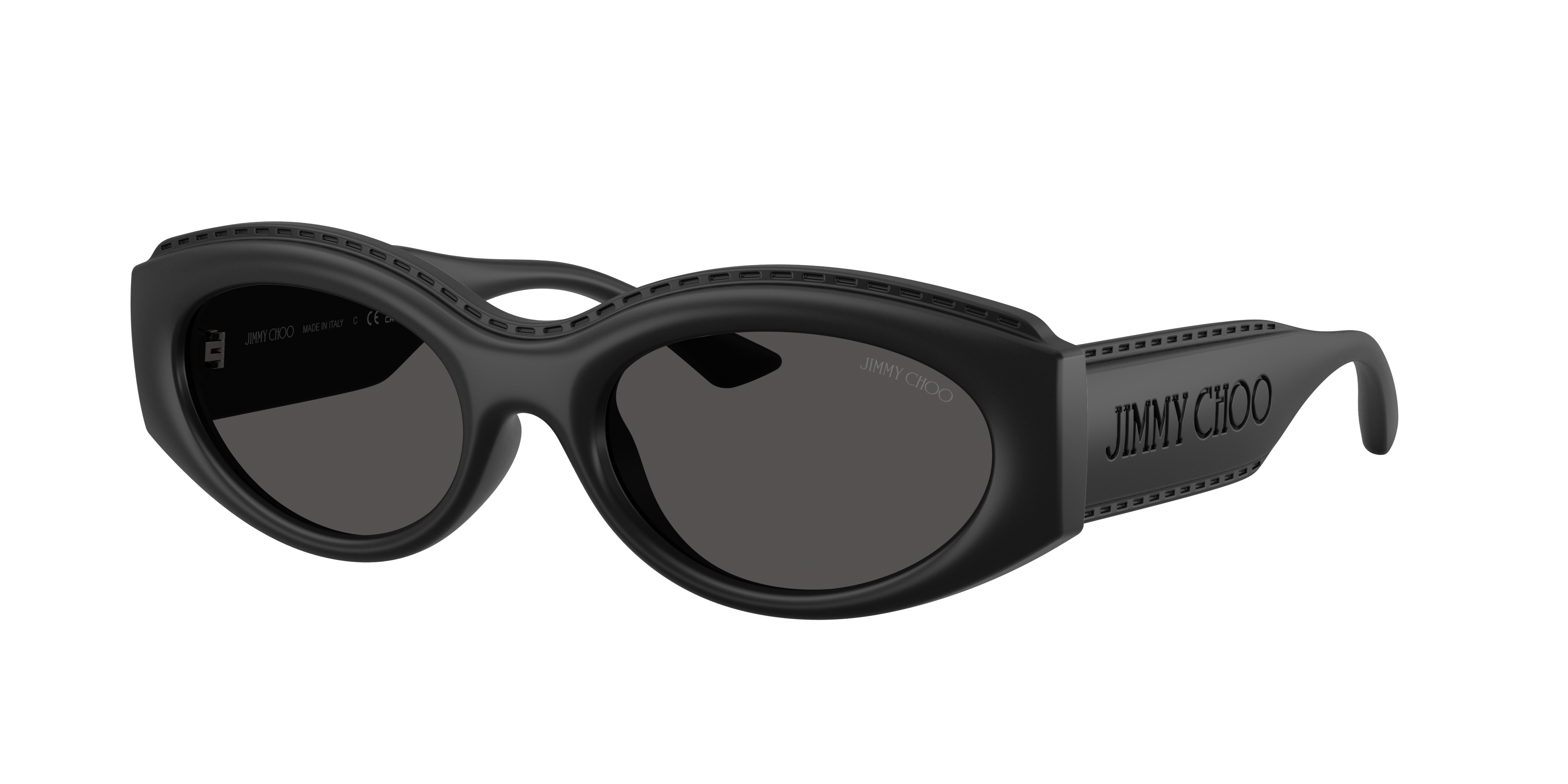 Jimmy Choo Woman Sunglass JC6002U -  Frame color: Matte Black, Lens color: Dark Grey