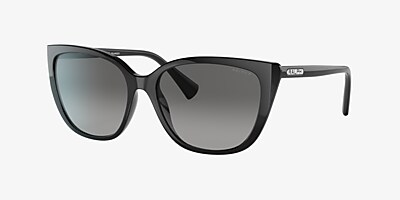 Ralph RA5274 56 Polarized Gradient Grey & Shiny Black Polarized 