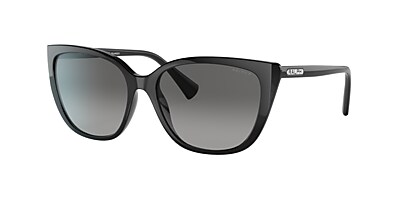 Ralph RA5274 56 Polarized Gradient Grey & Shiny Black Polarized 