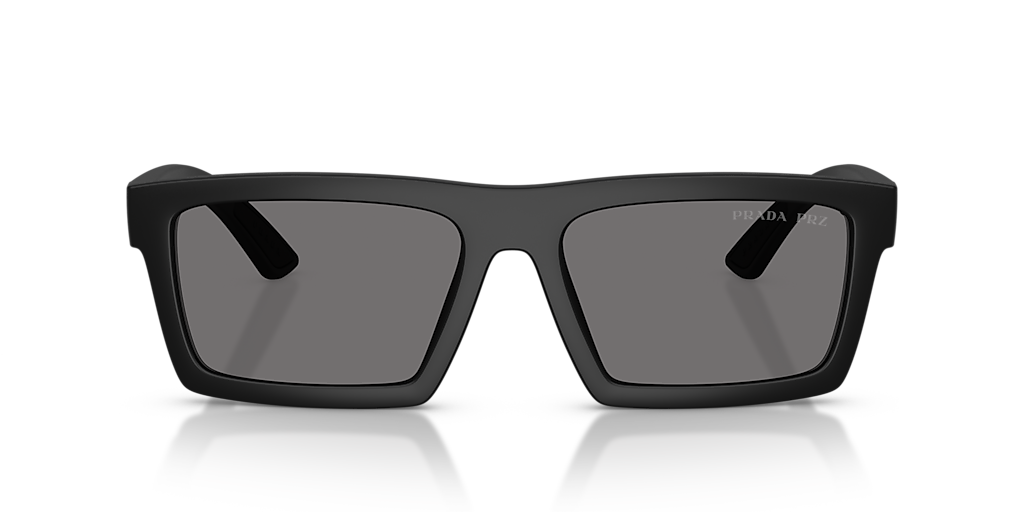 PRADA LINEA ROSSA PS A07S Matte Black - Men Sunglasses, Dark Grey Polar Lens