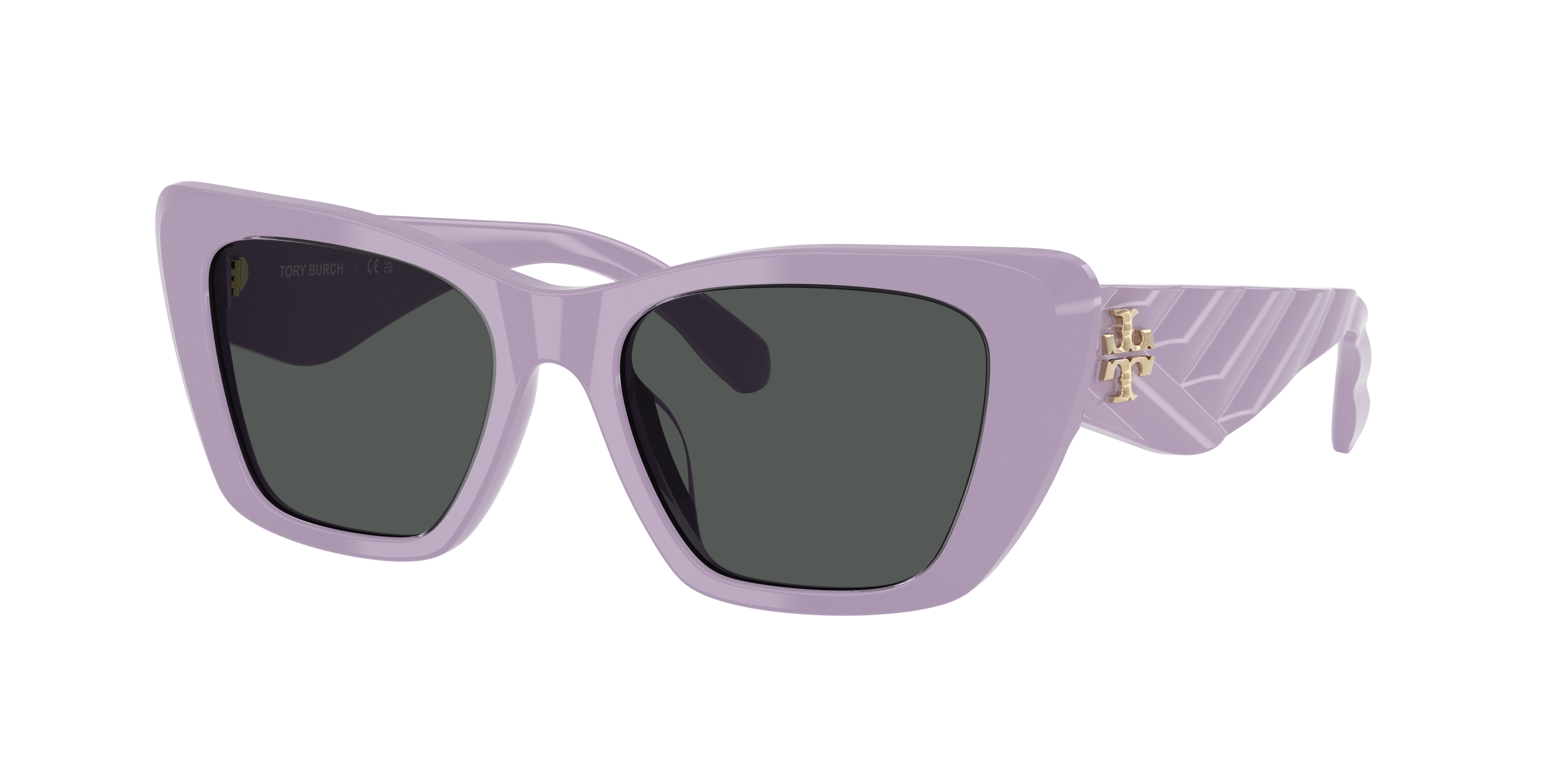 Tory Burch Ty7216u Cat-eye Acetate Sunglasses In Grey