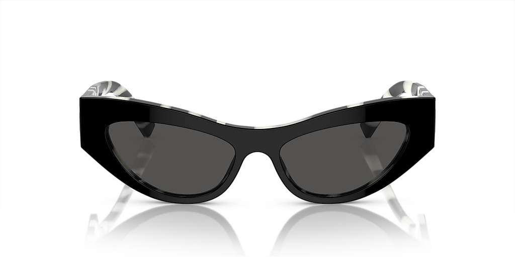 Dolce&Gabbana DG4450 M (52 - 16) with Grey lenses and Black frame