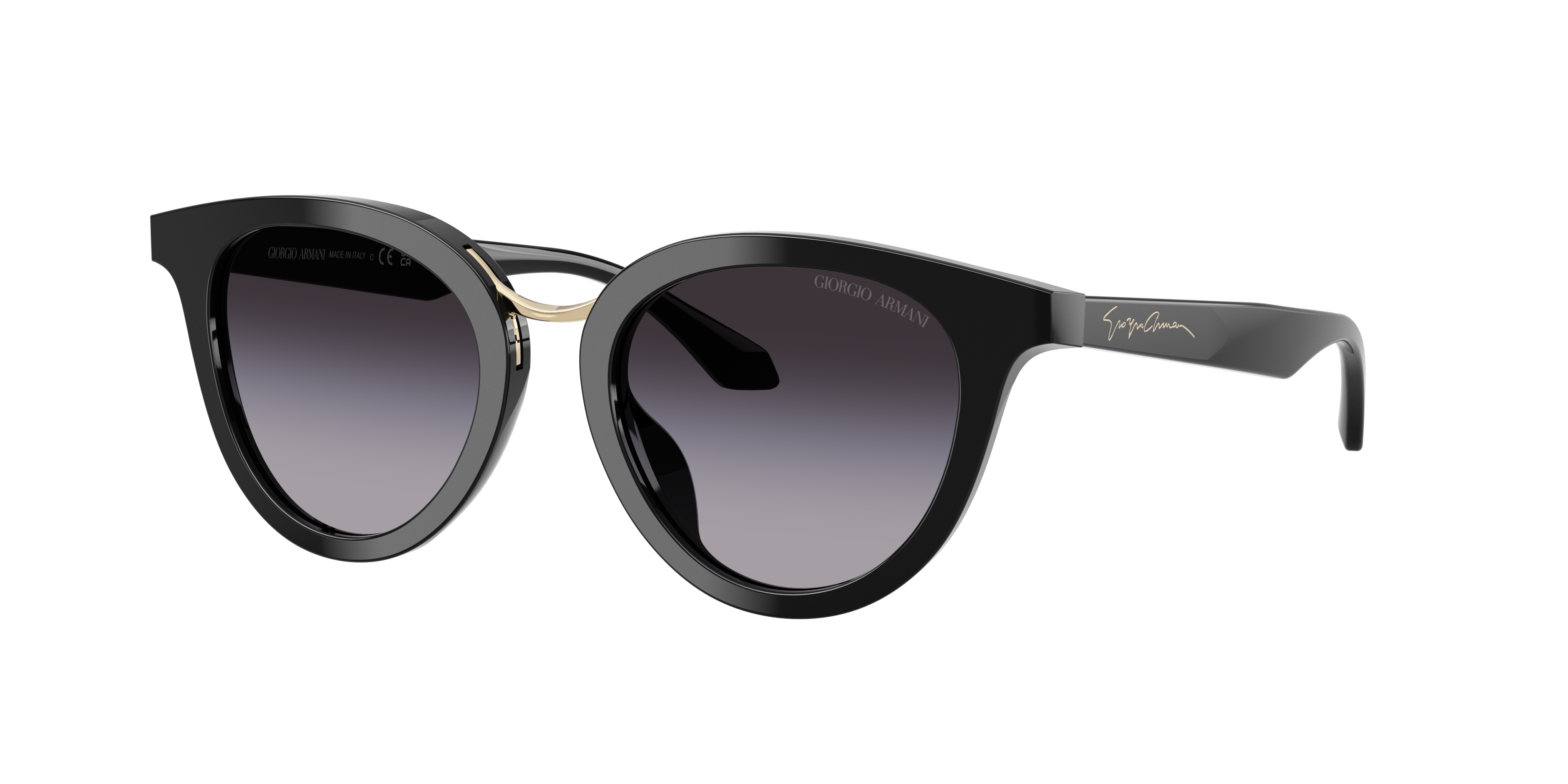 Giorgio Armani Damen Grau Verlaufstönung Frau Sunglass Ar8252u - Rahmenfarbe: Schwarz, Linsenfarbe: