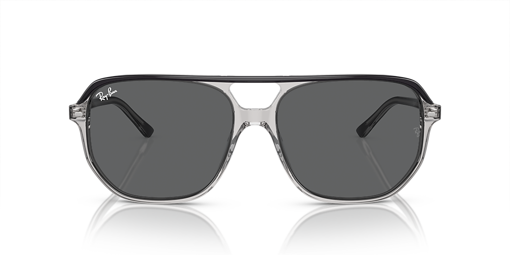 RAY-BAN RB2205 Bill One Havana On Transparent Green - Unisex Sunglasses, Grey Lens