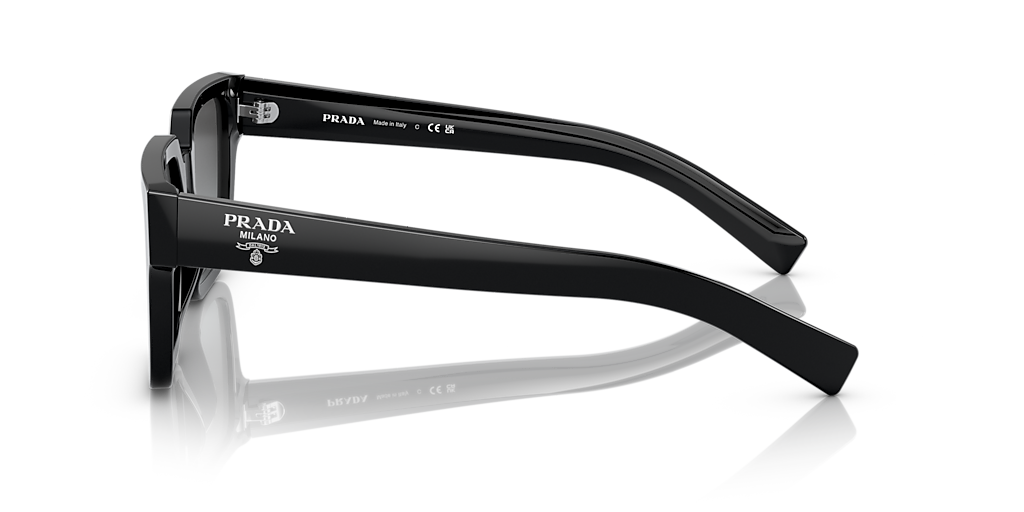 PS 03ZS サングラス Prada PR 03ZS M (54 - 19) with Grey lenses and Black frame