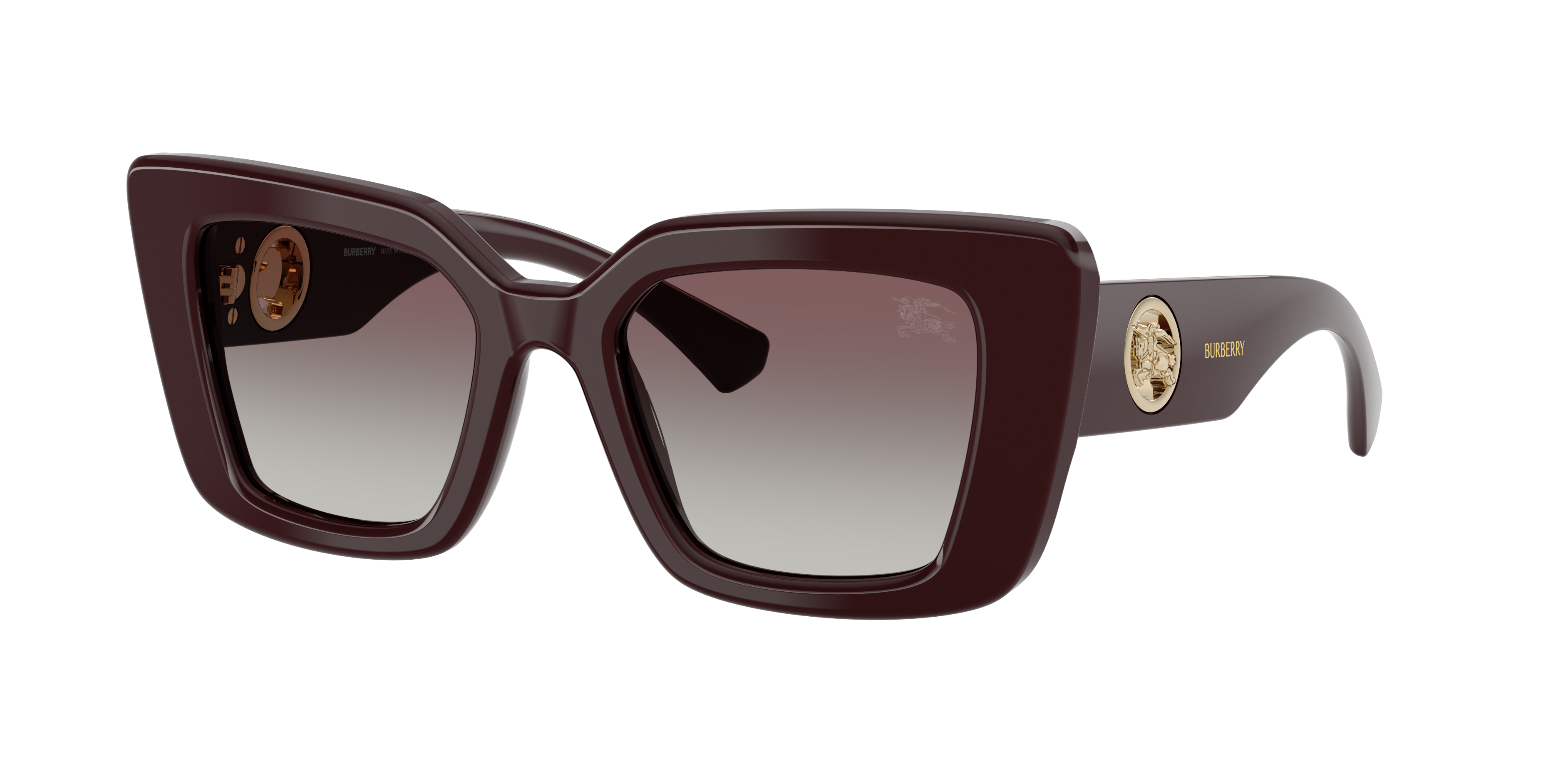 Burberry Woman Sunglass BE4476 -  Frame color: Bordeaux, Lens color: Grey Gradient
