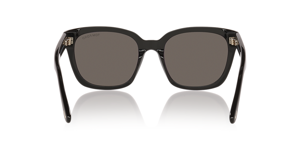 TOM FORD Haylay Black Shiny - Women Luxury Sunglasses, Grey Lens