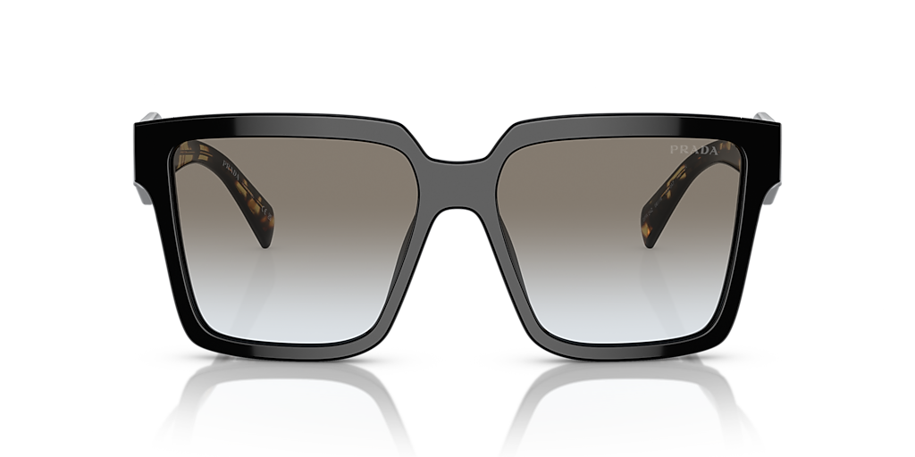 PRADA PR 24ZS Black - Women Luxury Sunglasses, Dark Grey Lens