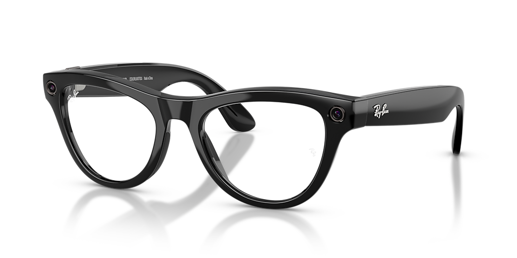 RW4014 Ray-Ban Meta Skyler Black - Unisex Sunglasses, G-15 Green Lens