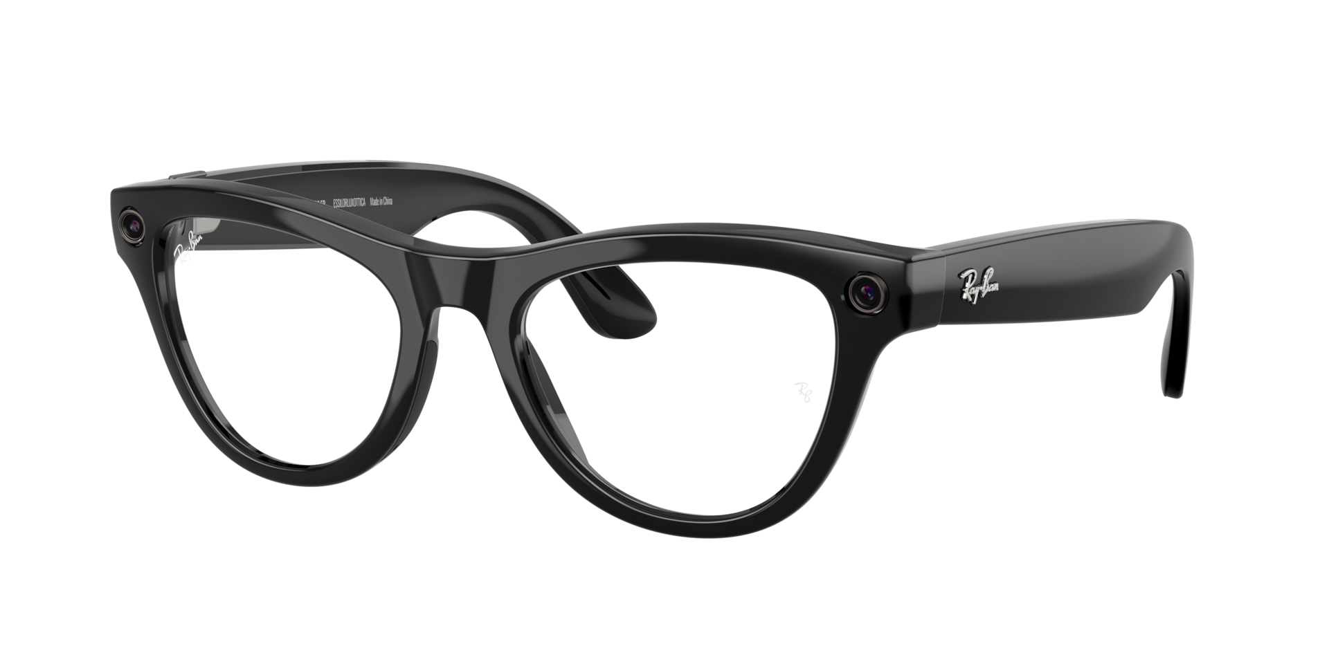 Ray-Ban Unisex  RW4014 Ray-Ban Meta Skyler -  Frame color: Black, Lens color: Clear/Graphite Green
