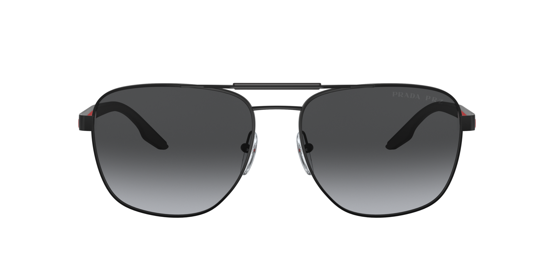 Prada SPR 53V Matte Black Grey Gradient Sunglasses PRADA Sport aviator sunglasses SPS 53P 62-14 1BO-7W1 135 3N  main image 2