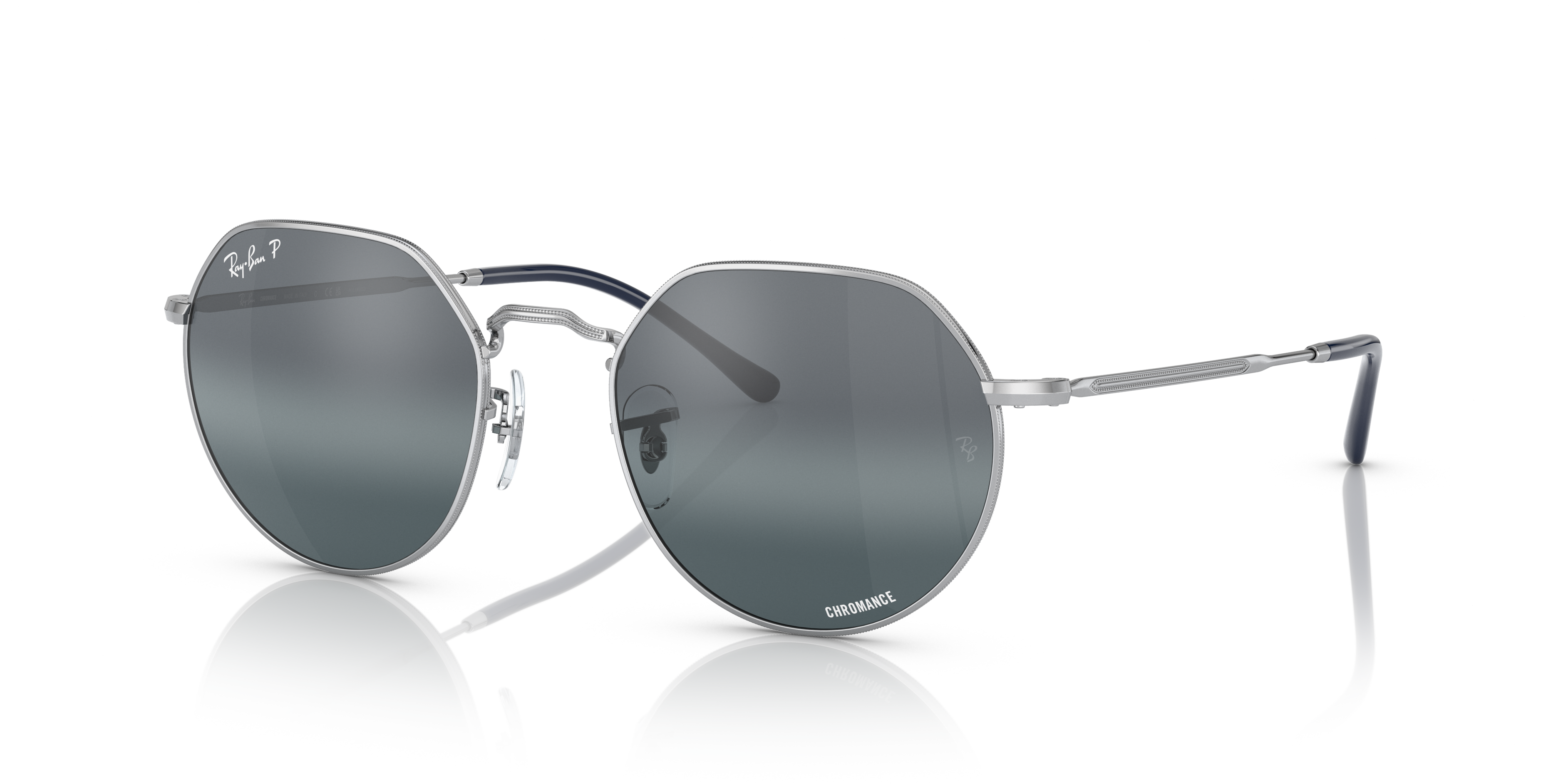 M01569♭1008 Ray-Ban JACK RB3565 シルバー ブルー Amazon | [レイバン] サングラス RB3565 JACK SILVER Frame