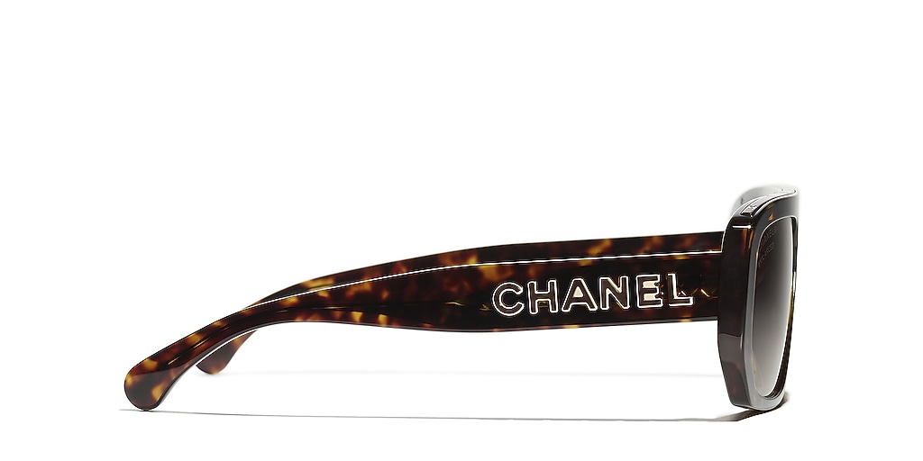 CHANEL サングラス 55016 ブラウンレンズ Chanel Shield Sunglasses CH5556U M (58 - 16) with Brown lenses and