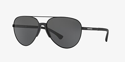 Emporio Armani EA2059 61 Grau & Matt Schwarz Sunglasses | Sunglass 