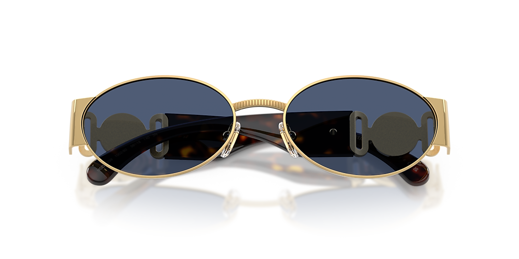 Versace VE2299 L (56 - 18) with Blue lenses and Gold frame