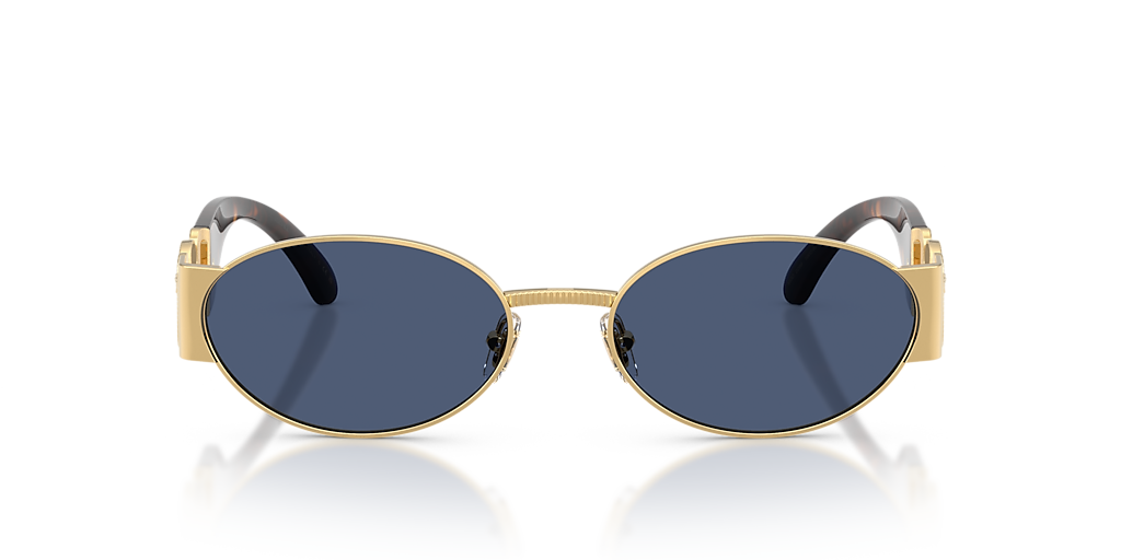 Versace VE2299 L (56 - 18) with Blue lenses and Gold frame