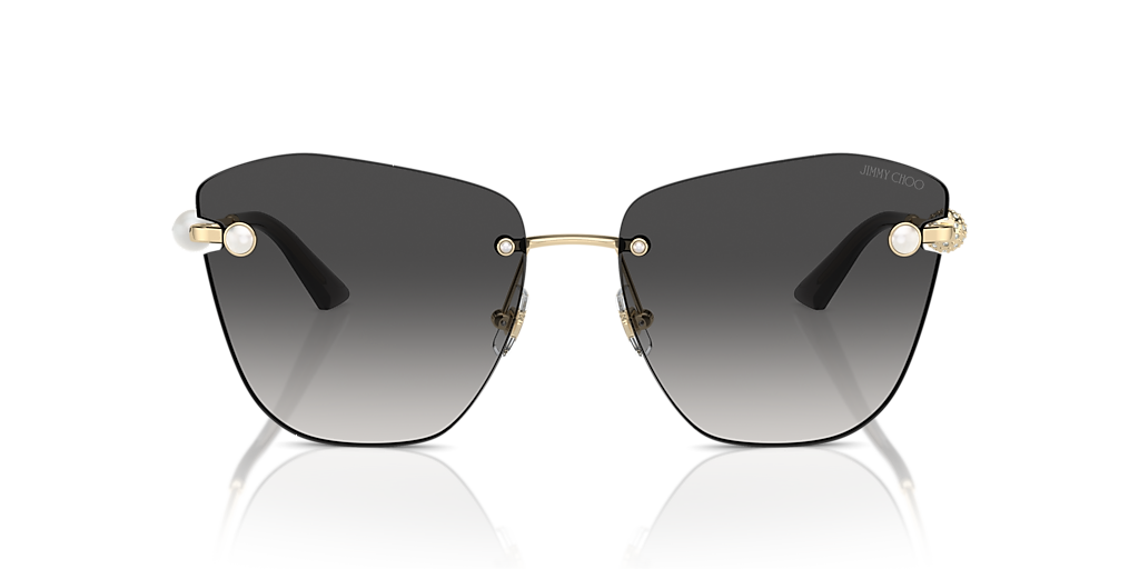 Jimmy★Choo(セールで早い者勝ち)オシャレJC/Flat/Silver Jimmy Choo JC4004HB L (59 - 16) with Grey lenses and Gold