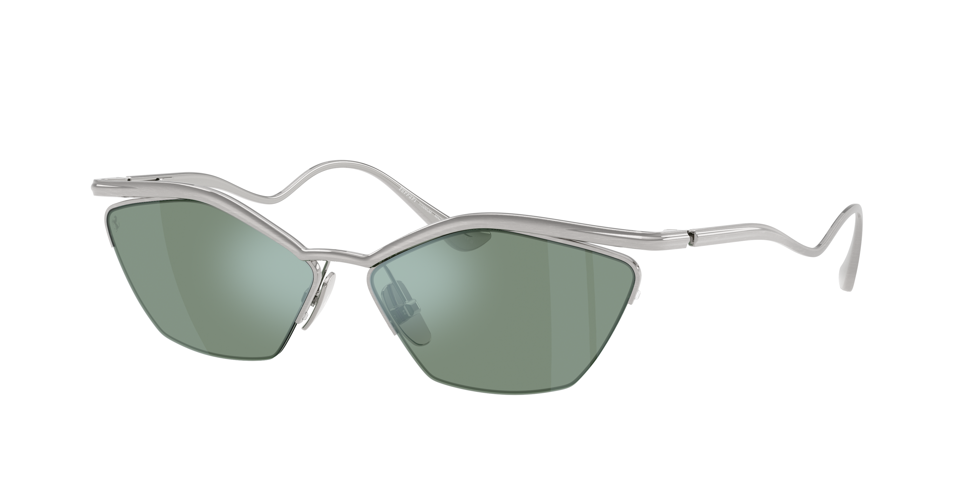 Ferrari Woman Sunglass FH1030T -  Frame color: Silver Brushed, Lens color: Light Blue Mirror