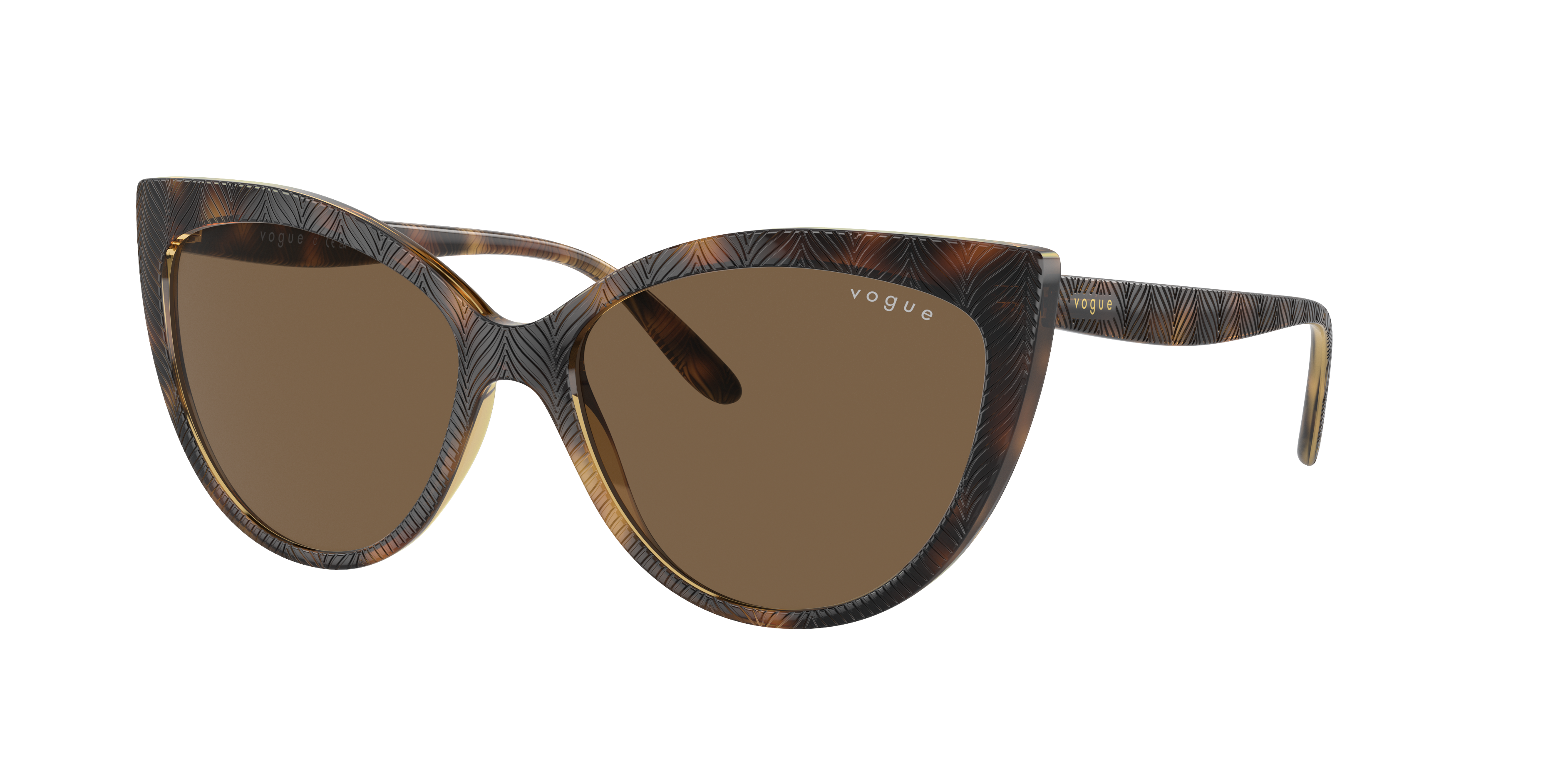 Vogue Eyewear VO5484S M (57 - 16) with Brown lenses and Brown frame |  Sunglass Hut®, image size:3768x1884