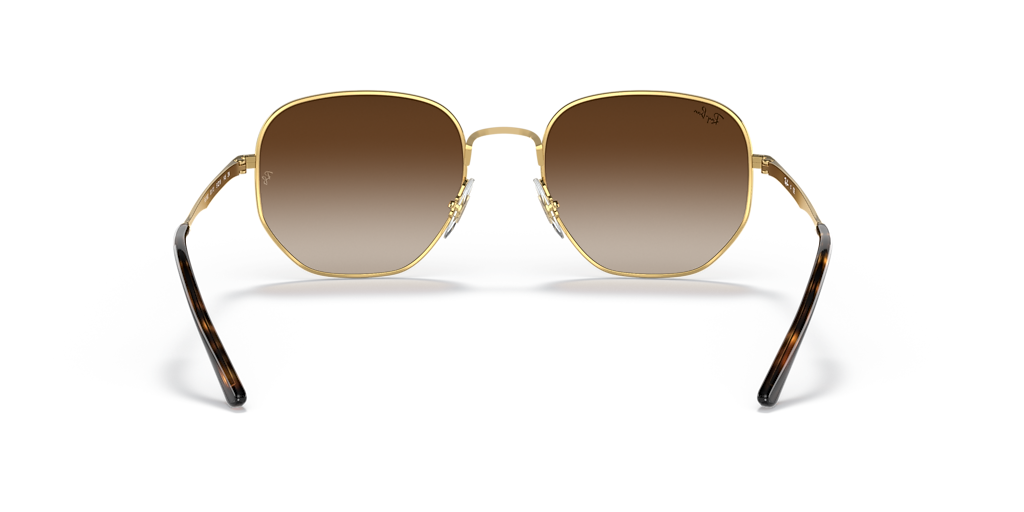 Ray-Ban RB3682 S (51 - 19) with Brown lenses and Gold frame